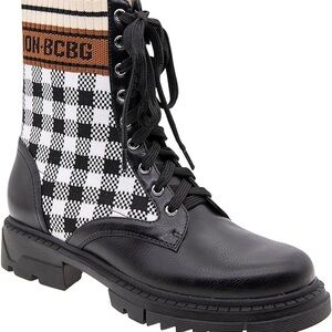 BCBGeneration Tassie Gingham Combat Boots